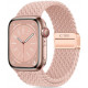 Rožinė apyrankė Apple Watch 8 / 9 / 10 / 11 / 12 / SE (40 / 41 / 42 mm) laikrodžiui "Tech-Protect Nylonmag"
