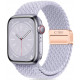 Purpurinė apyrankė Apple Watch 8 / 9 / 10 / 11 / 12 / SE (40 / 41 / 42 mm) laikrodžiui "Tech-Protect Nylonmag"