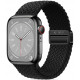 Juoda apyrankė Apple Watch 8 / 9 / 10 / 11 / 12 / SE (40 / 41 / 42 mm) laikrodžiui "Tech-Protect Nylonmag"