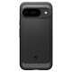 Matinis juodas dėklas Google Pixel 9 / 9 Pro telefonui "Spigen Rugged Armor"