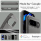 Pilkas dėklas Google Pixel 9 / 9 Pro telefonui "Spigen Rugged Armor"