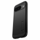 Juodas dėklas Google Pixel 9 / 9 Pro telefonui "Spigen Tough Armor"