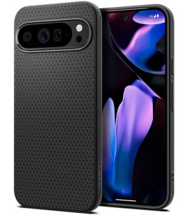 Matinis juodas dėklas Google Pixel 9 Pro XL telefonui "Spigen Liquid Air"