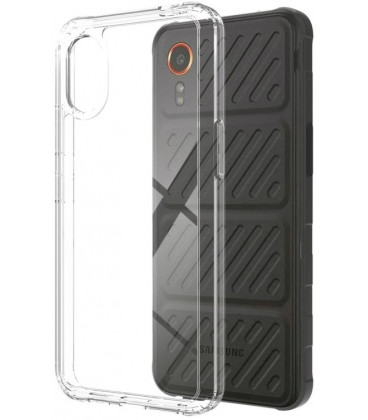 Skaidrus dėklas su kameros apsauga Samsung Galaxy Xcover 7 telefonui "Clear Case 2mm"