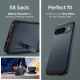 Pilkas (Metal Slate) dėklas Google Pixel 9 / 9 Pro telefonui "Spigen Tough Armor"