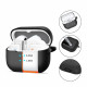 Juodas dėklas Samsung Galaxy Buds 3 / 3 FE / 3 Pro ausinėms "Tech-Protect Silicone Hook"