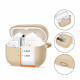 Rudas (Caffe Latte) dėklas Samsung Galaxy Buds 3 / 3 FE / 3 Pro ausinėms "Tech-Protect Silicone Hook"