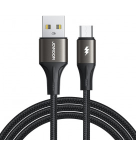 Juodas USB-A - MicroUSB 3A 200cm laidas "Joyroom SA25-AM3"