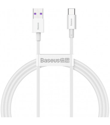 Baltas USB-A - USB-C 66W 200cm laidas "Baseus Superior"