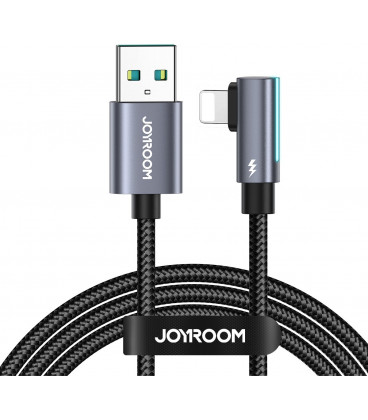 Juodas USB-A - Lightning L 2.4A 120cm laidas "Joyroom S-CL020A17"