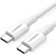 Baltas USB-C - USB-C 3A 200cm laidas "Ugreen US264"