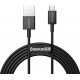 Juodas USB-A - MicroUSB 2A 200cm laidas "Baseus Superior"