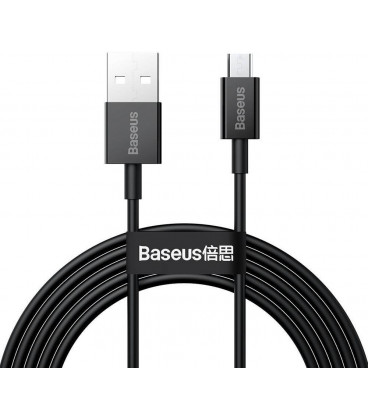 Juodas USB-A - MicroUSB 2A 200cm laidas "Baseus Superior"