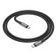 Juodas USB-C - USB-C 60W 100cm laidas "Borofone BX82"