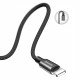 Juodas USB-C - Lightning 120cm laidas "Baseus Yiven"