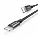 Juodas USB-C - Lightning 120cm laidas "Baseus Yiven"