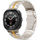 Pilka / oranžinė apyrankė Samsung Galaxy Watch Ultra 2024 / 2025 (47mm) laikrodžiui "Tech-Protect Stainless Line"