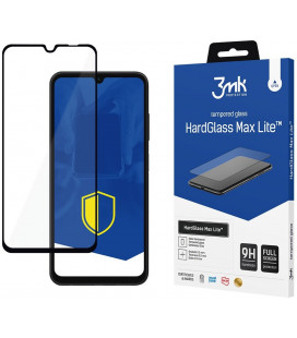 Juodas apsauginis grūdintas stiklas Samsung Galaxy A25 5G telefonui "3MK Hard Glass Max Lite"