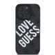 Juodas dėklas Apple iPhone 16 Pro telefonui "Guess PU Leather 4G Big Love Logo MagSafe Case"