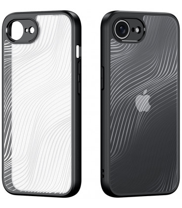 Juodas / skaidrus dėklas Apple iPhone 16E telefonui "Dux Ducis Aimo"