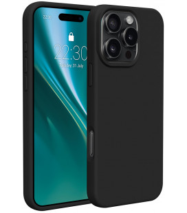 Juodas silikoninis dėklas Apple iPhone 16 Pro Max telefonui "Etteri Silicone Case"