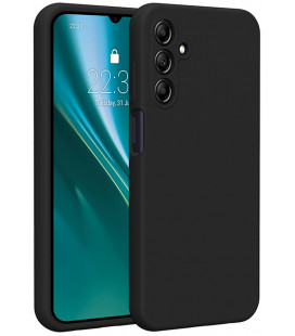 Juodas silikoninis dėklas Samsung Galaxy A15 4G / 5G telefonui "Etteri Silicone Case"