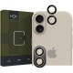 Juoda kameros apsauga Apple iPhone 16 / 16 Plus / 17 telefonui "Hofi CamRing Pro+"