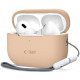 Rudas (Cafe Latte) dėklas Apple Airpods Pro 1 / 2 ausinėms "Tech-Protect Silicone"