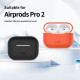 Rudas (Cafe Latte) dėklas Apple Airpods Pro 1 / 2 ausinėms "Tech-Protect Silicone"