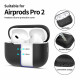 Juodas dėklas Apple Airpods Pro 1 / 2 ausinėms "Tech-Protect Silicone"