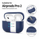 Mėlynas dėklas Apple Airpods Pro 1 / 2 ausinėms "Tech-Protect Silicone"