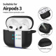 Juodas dėklas Apple Airpods 3 ausinėms "Tech-Protect Silicone Hook"