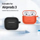 Pilkas dėklas Apple Airpods 3 ausinėms "Tech-Protect Silicone Hook"