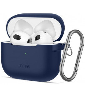 Mėlynas dėklas Apple Airpods 3 ausinėms "Tech-Protect Silicone Hook"