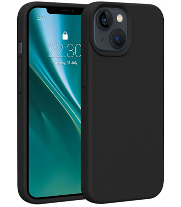 Juodas silikoninis dėklas Apple iPhone 15 telefonui "Etteri Silicone Case"