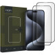 Juodas apsauginis grūdintas stiklas Apple iPhone 16 Pro / 17 / 17 Pro telefonui "HOFI Glass Pro+ 2-Pack"