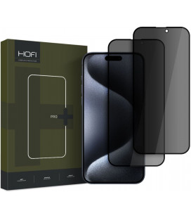 Juodas (Privacy) apsauginis stiklas Apple iPhone 16 Plus telefonui "HOFI Glass Pro+ Anti Spy 2-Pack"