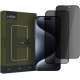 Juodas (Privacy) apsauginis stiklas Apple iPhone 16 Pro / 17 / 17 Pro telefonui "HOFI Glass Pro+ Anti Spy 2-Pack"