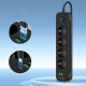 Juodas 4x lizdai + 2xUSB + 1xUSB-C prailgintuvas "Tech-Protect PCL4X3 Power Strip"