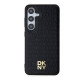 Juodas dėklas Samsung Galaxy S24 Plus telefonui "DKNY PU Leather Repeat Pattern Stack Logo Magsafe Case"