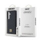 Juodas dėklas Samsung Galaxy S24 Plus telefonui "DKNY PU Leather Repeat Pattern Stack Logo Magsafe Case"