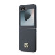 Juodas dėklas Samsung Galaxy Z Flip 6 / 7 FE telefonui "DKNY PU Leather Stack Logo Case"