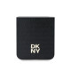 Juodas dėklas Samsung Galaxy Z Flip 6 telefonui "DKNY PU Leather Repeat Pattern Stack Logo Case"