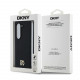 Juodas dėklas Samsung Galaxy Z Fold 6 telefonui "DKNY PU Leather Repeat Pattern Stack Logo MagSafe Case"