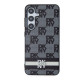 Juodas dėklas Samsung Galaxy S24 telefonui "DKNY PU Leather Checkered Pattern and Stripe Case"