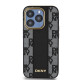 Juodas dėklas Apple iPhone 15 Pro telefonui "DKNY PU Leather Checkered Pattern Magsafe Case"