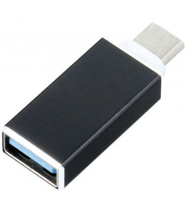 Juodas adapteris OTG USB-A 3.0 - USB-C