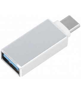 Baltas adapteris OTG USB-A 3.0 - USB-C