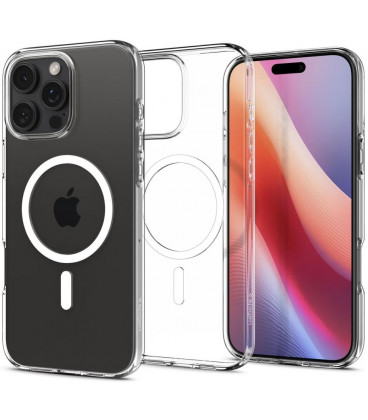 Skaidrus dėklas Apple iPhone 16 Pro Max telefonui "Spigen Liquid Crystal MAG"