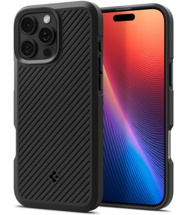 Matinis juodas dėklas Apple iPhone 16 Pro Max telefonui "Spigen Core Armor"